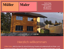 Tablet Screenshot of mueller-maler-lausen.ch